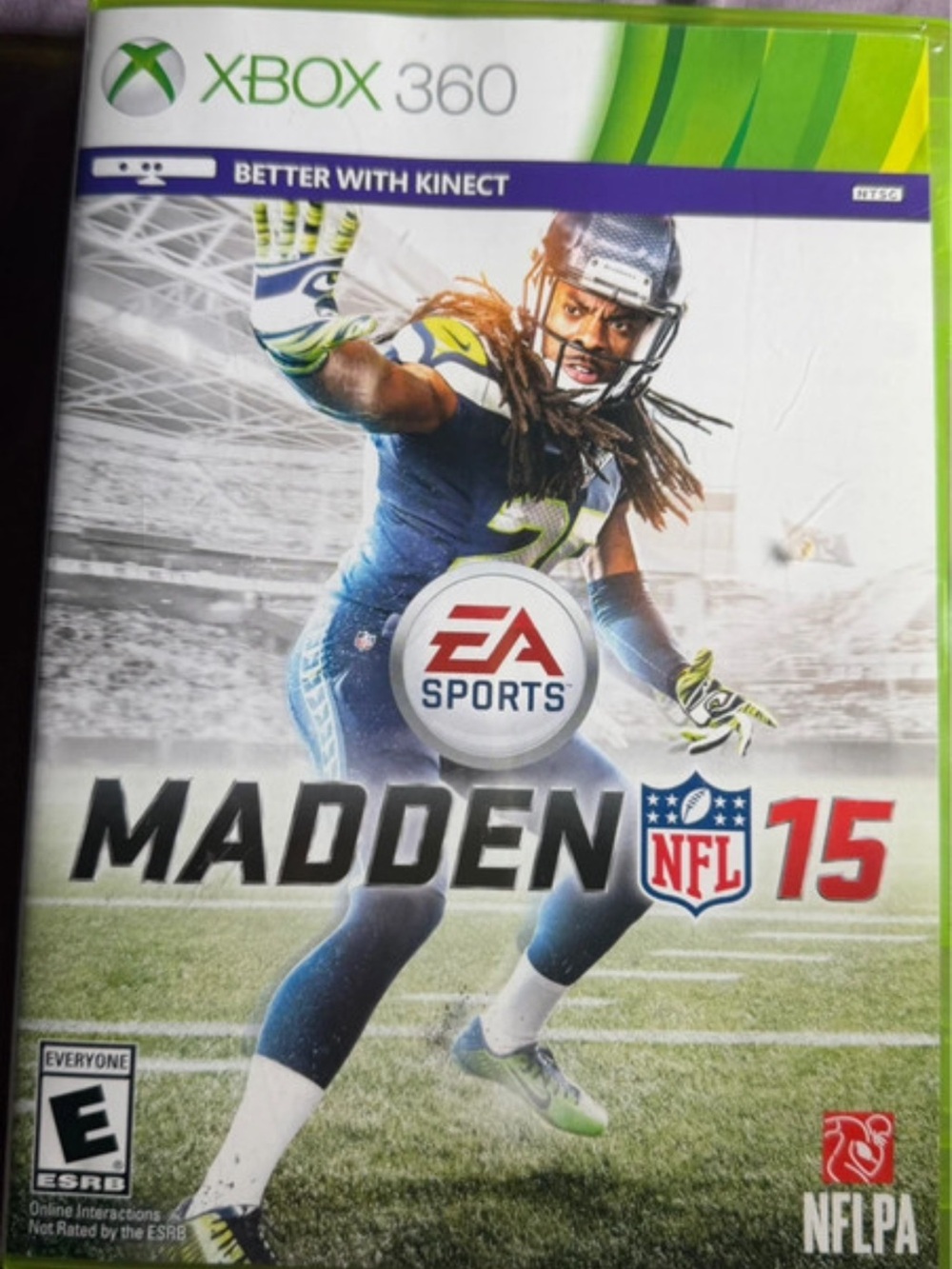EA Sports Madden NFL 15 for Xbox 360 - Green/Blue Cover